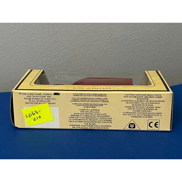 Vintage Lledo Bedford 30CWT Red & Black Van Harry Ramsden's Promo Van Truck - Picture 7 of 7